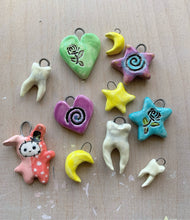 Load image into Gallery viewer, Ceramic Teeth Charms (for necklaces, earrings, etc.)