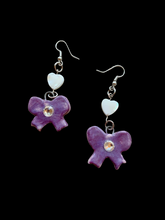 Load image into Gallery viewer, Orchid Baby Earrings
